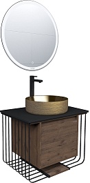 Grossman Мебель для ванной Винтаж 70 GR-5010GG веллингтон/металл черный – фотография-1